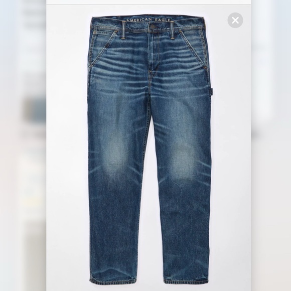 Men’s American Eagle AE Flex Baggy Loose Fit Carpenter Pants Jeans Size 30x32 - Picture 4 of 12
